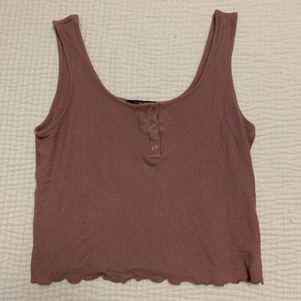 Henley Crop Top